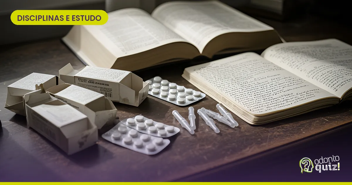 Farmacologia para concurso de Odontologia: os fármacos que mais caem e como estudar sem decorar livro inteiro